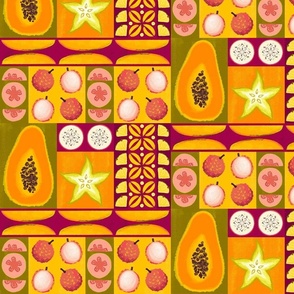 Tropical fruit pattern