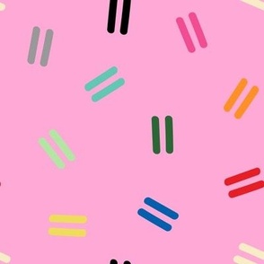 Postmodern Dash Sprinkles in Bubblegum Pink