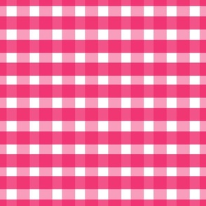 Plaid Bright Pink Fuchsia 