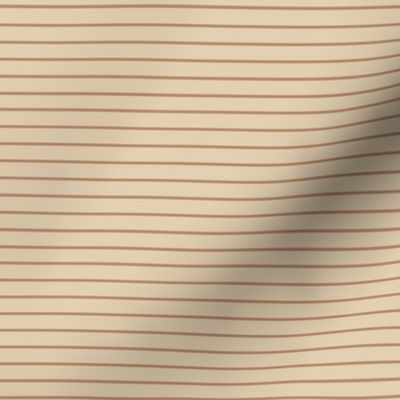 Tiny Brown coastal stripe, horizontal dark stripe on light brown for beach and swimwear