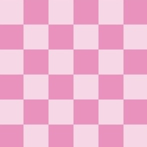 Small  checker in bright pink and pastel pink for girls summer swimwear and coastal accessorie
