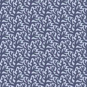 Tiny  coral in blue, neutral pattern for kids and baby, trans seasonal coastal beach print