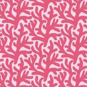 Small coral in bright pink and fushia, summer coastal for girls apparel and beach accessories