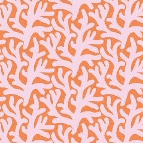 Small coral in bright pink and orange, summer coastal for girls apparel and beach accessories