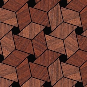 Faux Teak Star Inlay 2