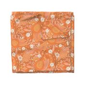 Tropical Fruit Punch Summer tropical fruits Brown orange by Jac Slade