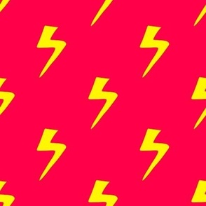 Lightning Bolts in Yellow and Red