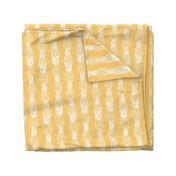 medium pineapple stripes toile de jouy-  bright sunshine yellow