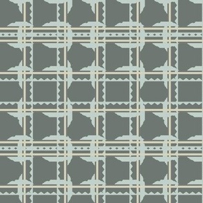 Mod Wide Toothed Tweed, Gray Green