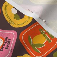 tropical fruit stickers 