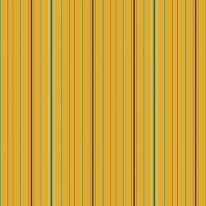 Vertical stripes on ochre 