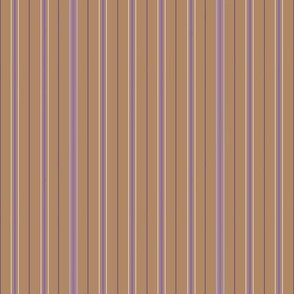Vertical stripes on light brown