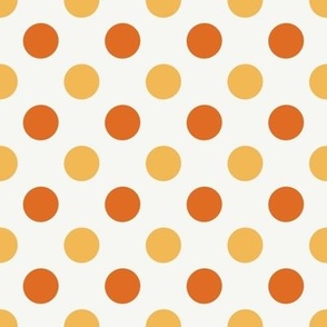 Polka Dots in orange - medium size