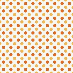 Orange Polka Dots - small size