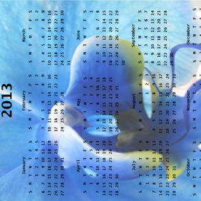 2013 Calendar - Flowers - Blue Orchid