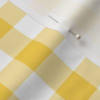 Festive Pineapple Yellow Gingham Plaid / Large