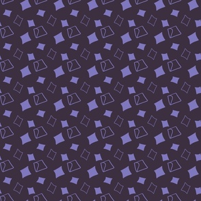 Ice cubes - geometric - purple