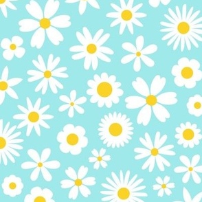 Dapper Daisies Aqua Very Small