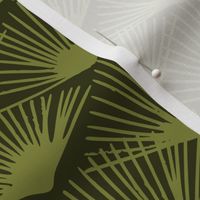 Abstract palm fans moss - M