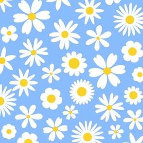 Dapper Daisies Blue Very Small