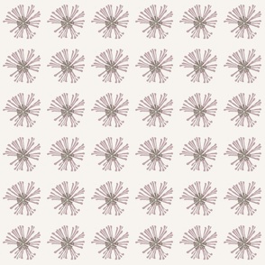 Block print flowers - lavender