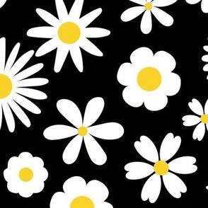 Dapper Daisies Black Small