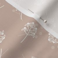 Berry Blossom Toss: Blush Beige Pink Floral Toss, Neutral Botanical