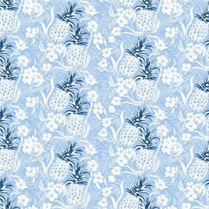  Tropical Pineapple - human made -blue 