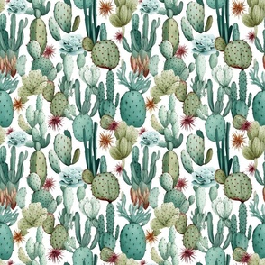 Watercolor Cactus 12