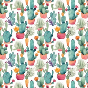 Watercolor Cactus 13