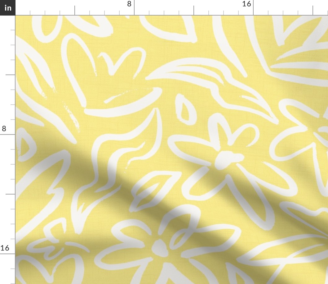 Playful Floral Yellow XL