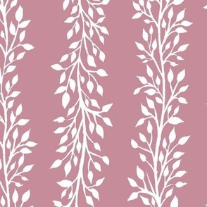 Climbing Vines - Rose Pink Colorway - Larger Scale