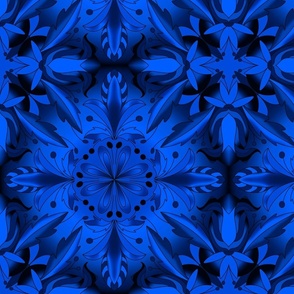 Large | Kaleidoscope #18 Electric Blue