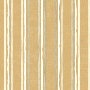 Rough Textural Stripe (Small) - Honey Brown and Neutral White  (TBS102)