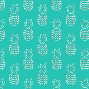 Hawaiian Tropical Pineapple - Teal