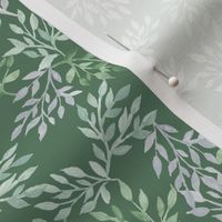 Tricolor Vines - Leaf Green Colorway - Smaller Scale