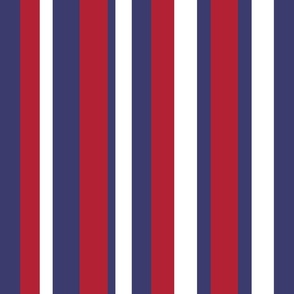 Red White Blue Stripes Americana Farmhouse