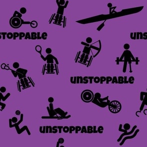 Unstoppable Purple Background