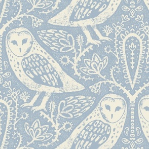 Barn Owl // Light Blue // Medium