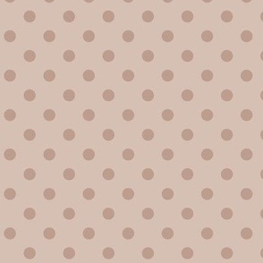 Dark Dotty: Blush Beige / Rosy Beige Polka Dot