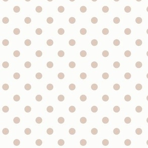 Dotty: Light Blush Beige Polka Dot