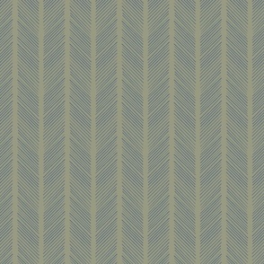 Navy Blue and Green Chevron Herringbone Blue Ridge, Green Onyx