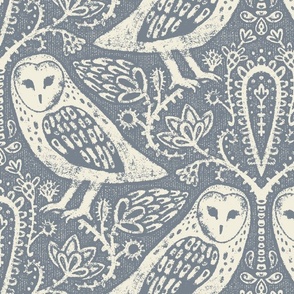 Barn Owl // Slate Blue // Medium