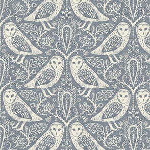 Barn Owl // Slate Blue // Small