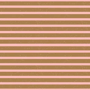 Pink and Coffee Brown Horizontal Stripes
