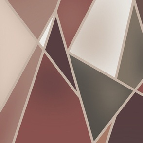 Neutral geometric geode wallpaper