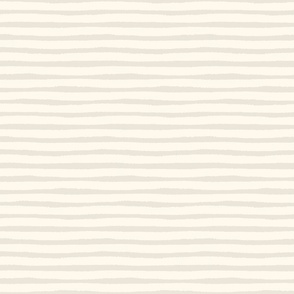 Simple Horizontal Stripes In Beige And Ivory Minimalistic Neutral Pattern Coordinate Or Mix And Match Smaller Scale