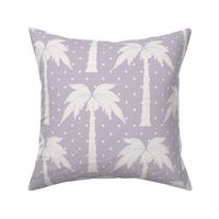 Large - Palm Cove - Palm Tree Block Print -  Lavender