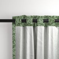 Victorian Floral Damask - green