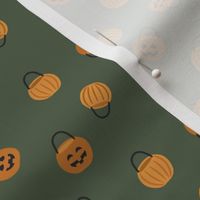tossed halloween pumpkin trick or treat jack o'lanterns
